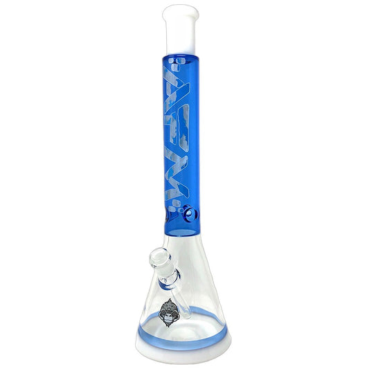 18" Cloud Double Color Glass Beaker Bong