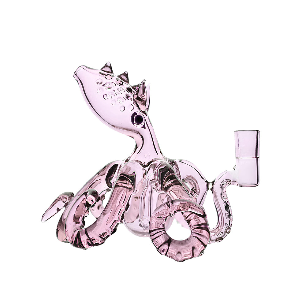 Octopus Dab Rig – 5.5” Handmade Glass Rig W/ 3 Pinholes Perc