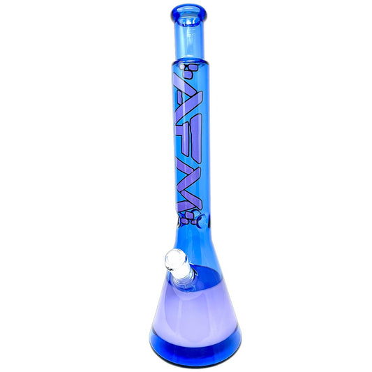 18" Quasar Glass Beaker Bong - Ink Blue/ Purple