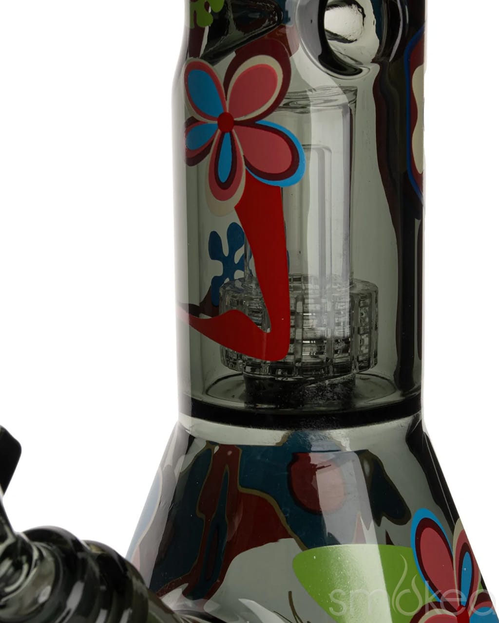 Cheech & Chong 15" Power to the Flower Dual Chamber Hex Beaker Bong