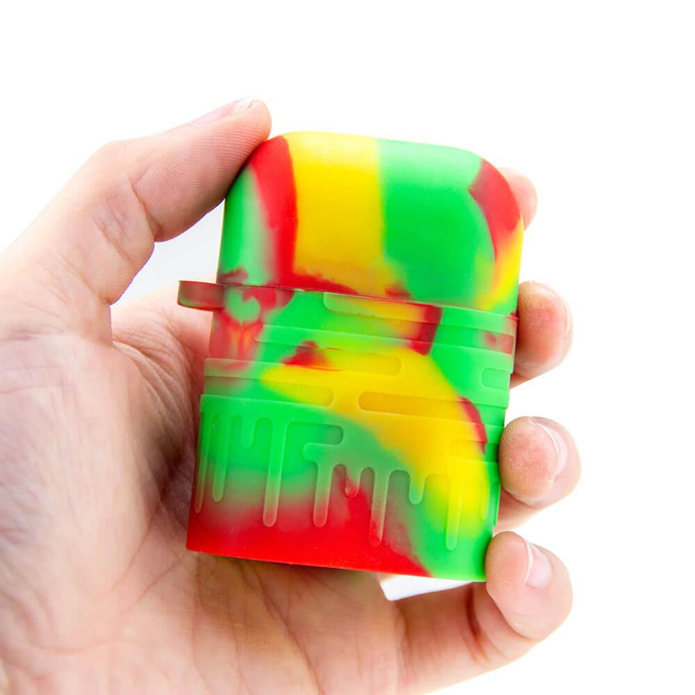 Colorful Rasta Silicone One Hitter