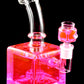 Glass Cube Bong “Chill Box” – Fluid-Filled – Showerhead Perc – 7.5″
