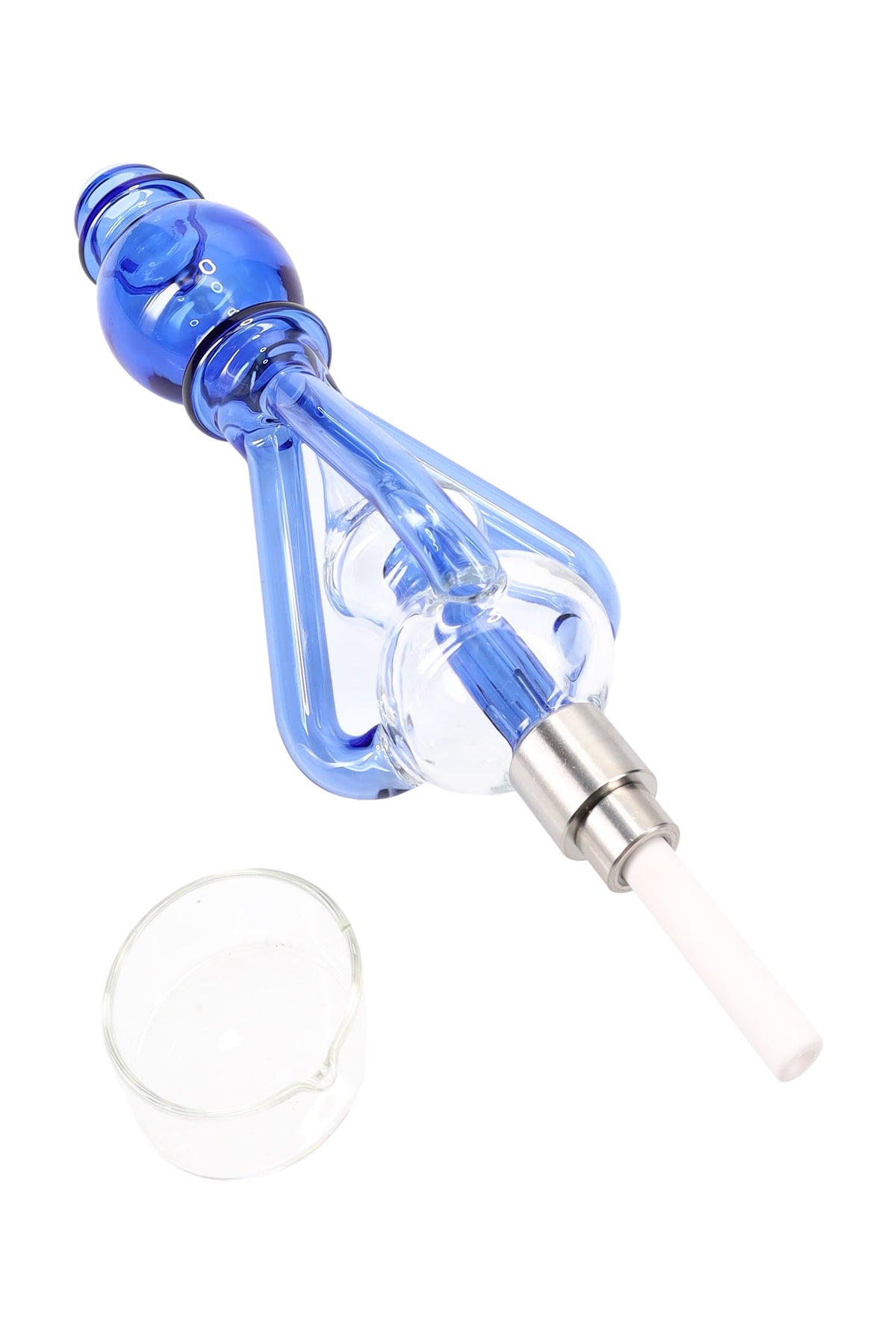 Glass Recycler Dab Straw Kit “Cyclone Vortex” – 9″