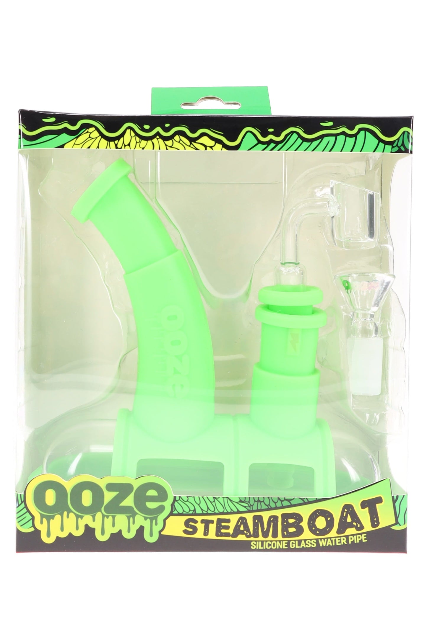 Ooze Steamboat Silicone/Glass Bubbler & Dab Rig – 14 mm Female