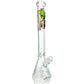 18" Skeletal Clear 9mm Glass Beaker Bong