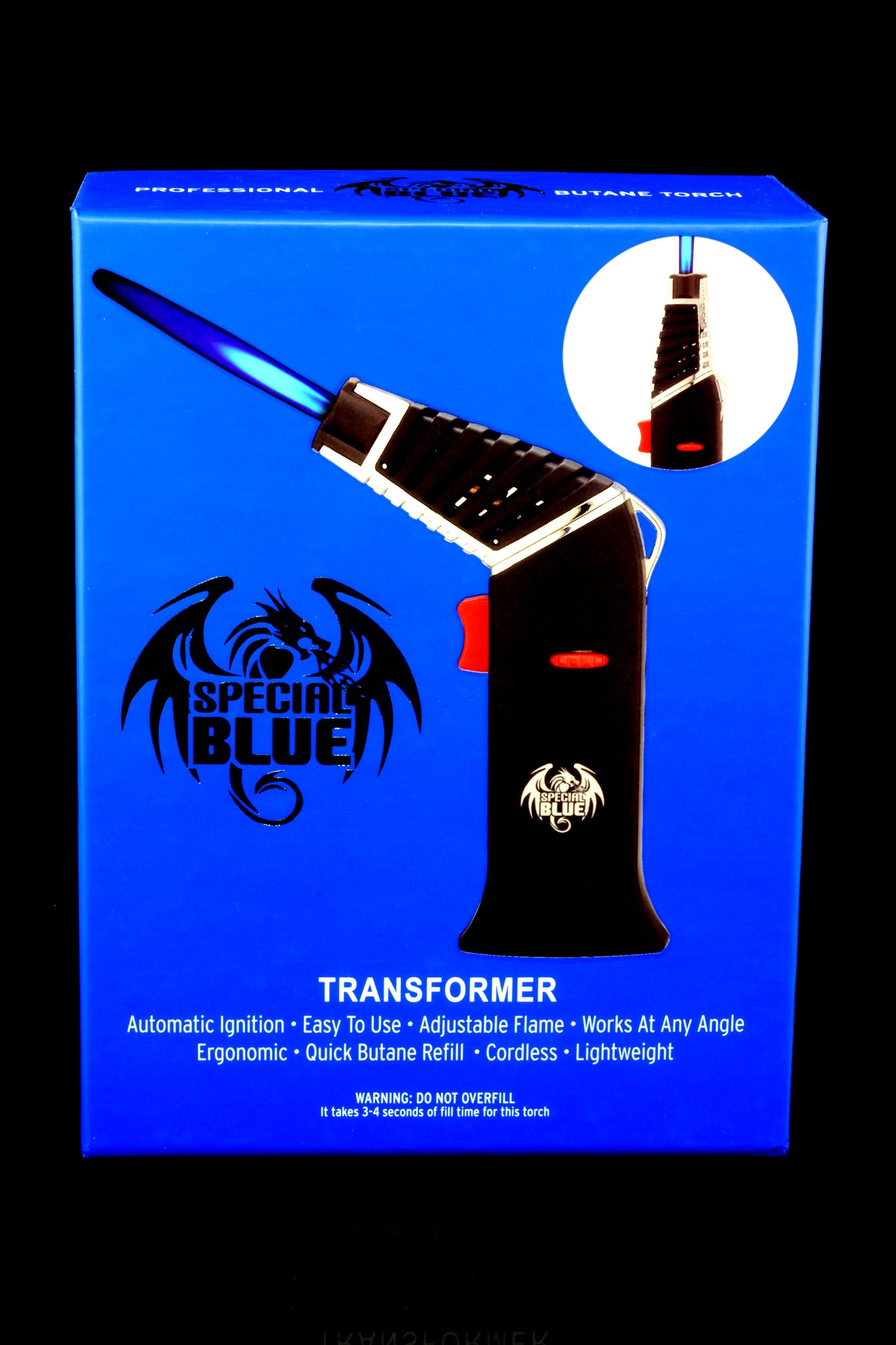 Special Blue Transformer Torch Lighter
