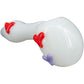 "Drooping Hearts" Solid White Drooper Spoon