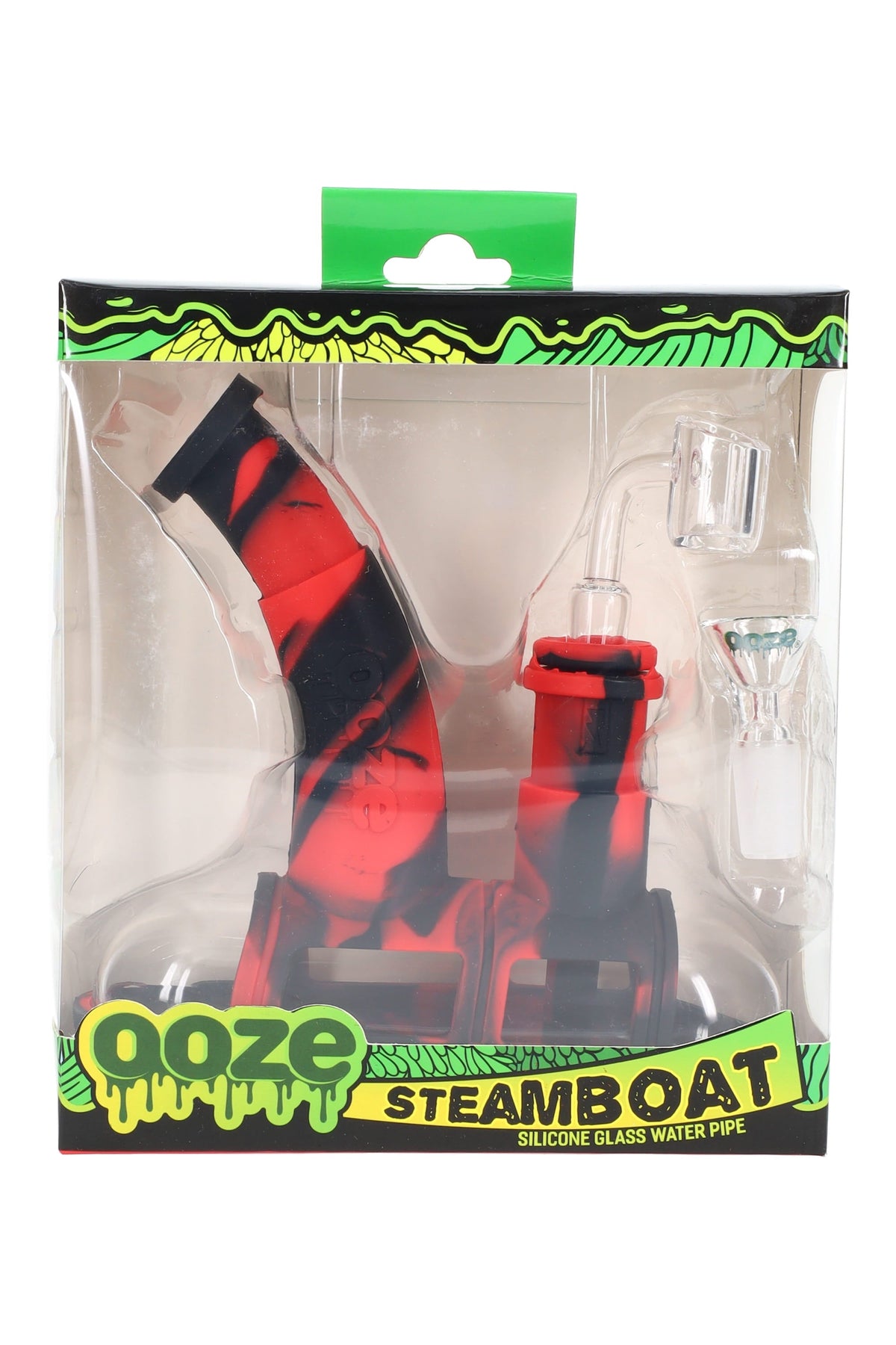 Ooze Steamboat Silicone/Glass Bubbler & Dab Rig – 14 mm Female