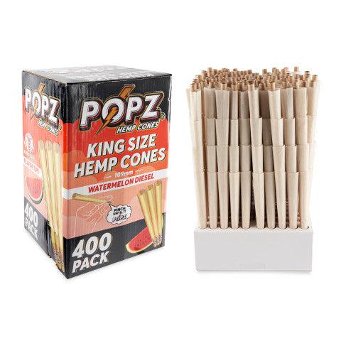 POPZ Hemp Cones King Size Bulk 400ct Box