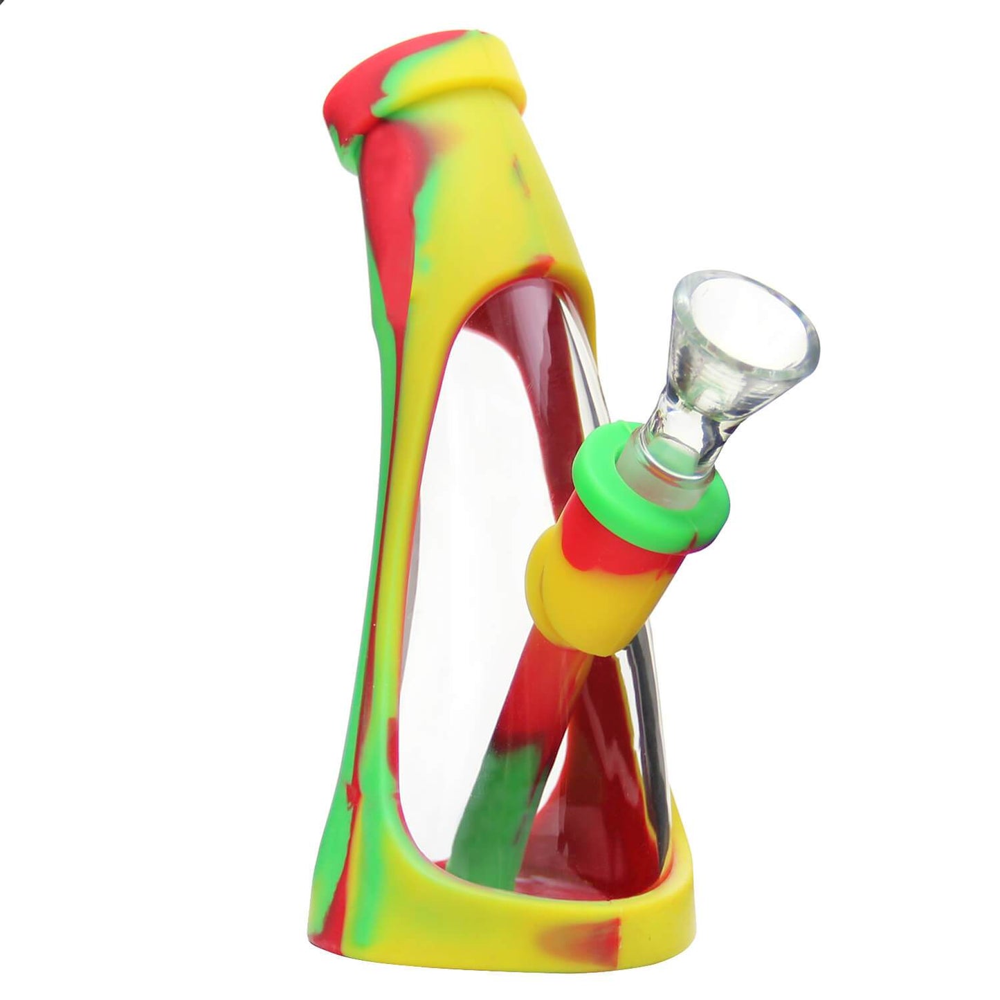 Silicone Glass Mini Horn Bong 5.7"