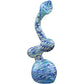 "Bubble Lock" Color Raked Sherlock Bubbler Pipe