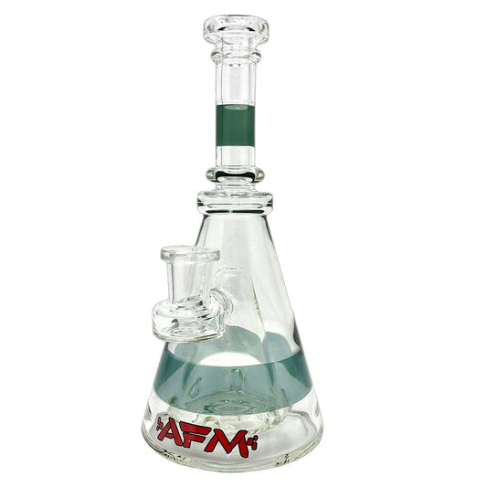 8" Pyramid Clear Glass Dab Rig