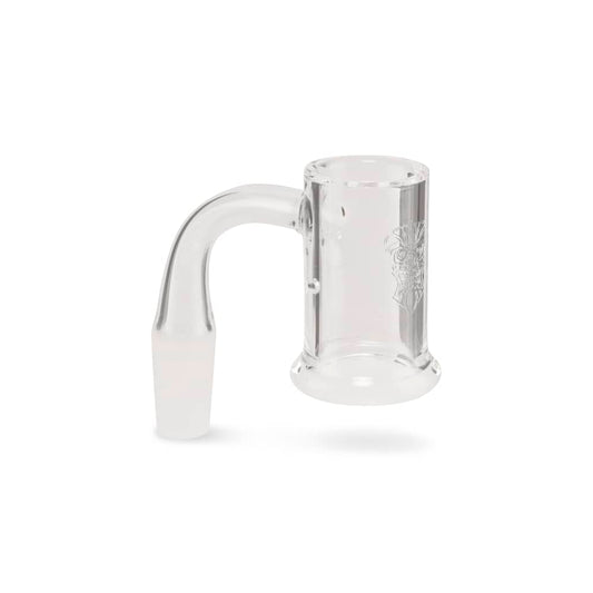 Tiki Quartz Male 90 Degree Opaque Base Volcano Banger