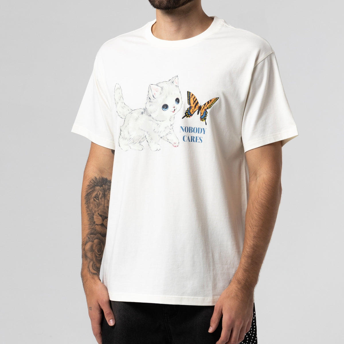 Nobody Cares Tee (Bone)