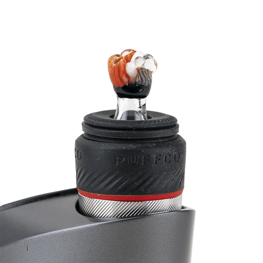 Empire Glassworks Coral PuffCo Peak Pro Glass Ball Cap