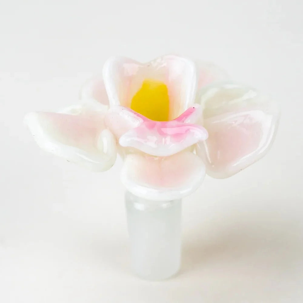 Empire Glassworks Orchid Flower Bowl Piece