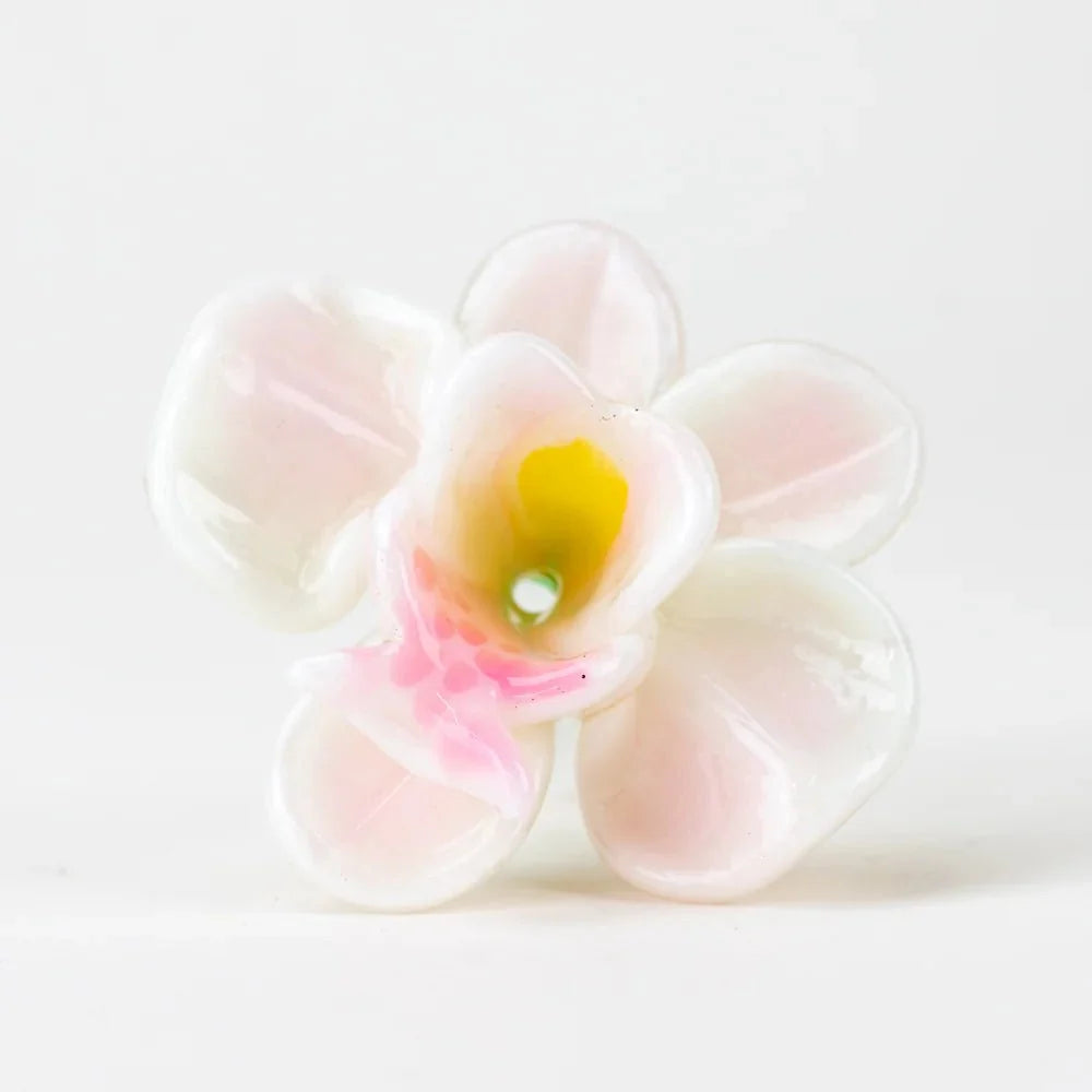 Empire Glassworks Orchid Flower Bowl Piece