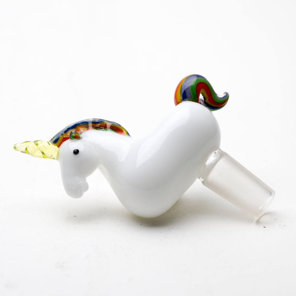 Empire Glassworks UV Reactive Unicorne Bowl Piece