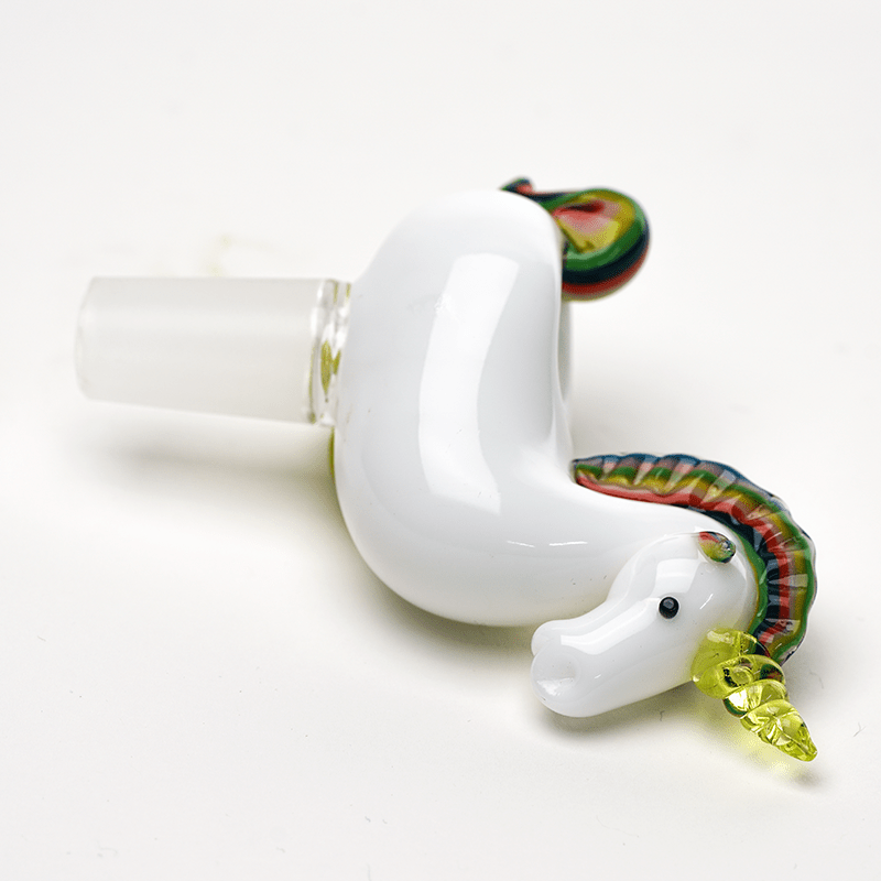 Empire Glassworks UV Reactive Unicorne Bowl Piece