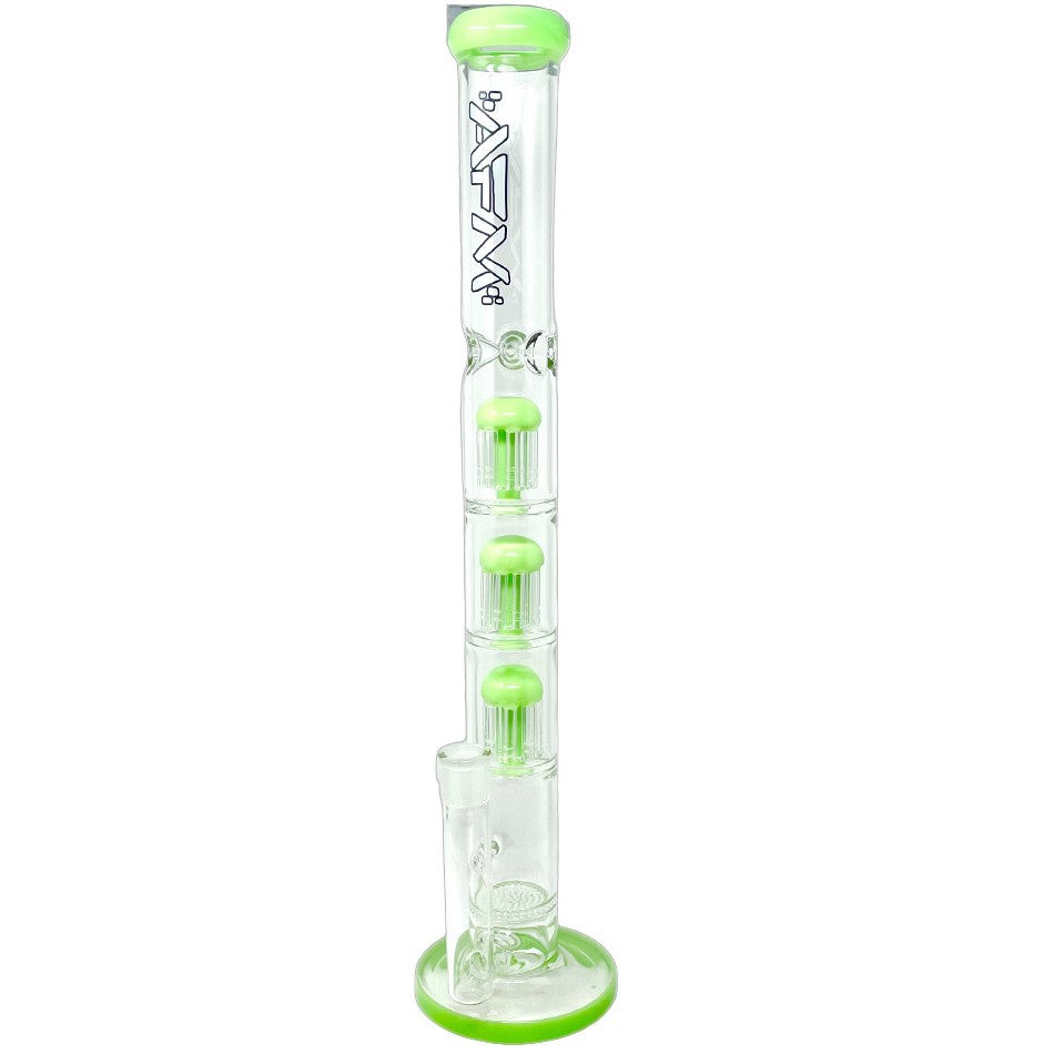 21" Ripper Triple Tree Perc Glass Straight Tube Bong
