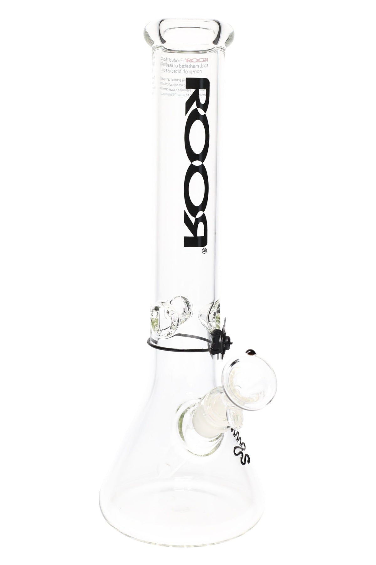 ROOR 5 mm Beaker Bong with Ice Pinch – Glass-on-Glass Classic