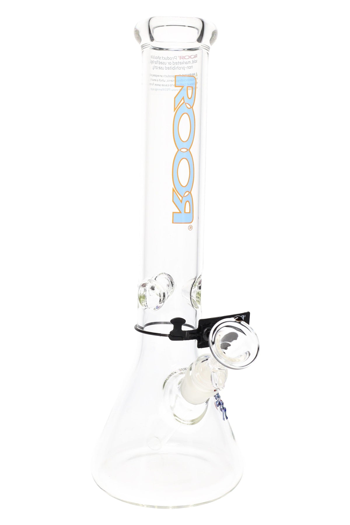 ROOR 5 mm Beaker Bong with Ice Pinch – Glass-on-Glass Classic