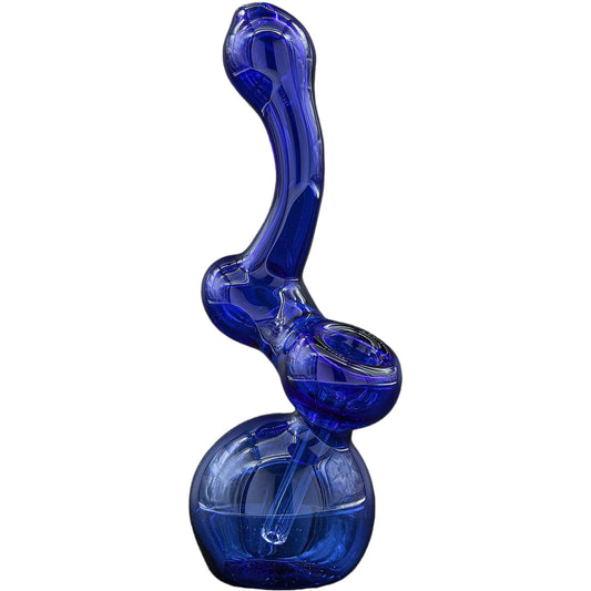 "Sherbub" Glass Sherlock Bubbler Pipe (Various Colors)