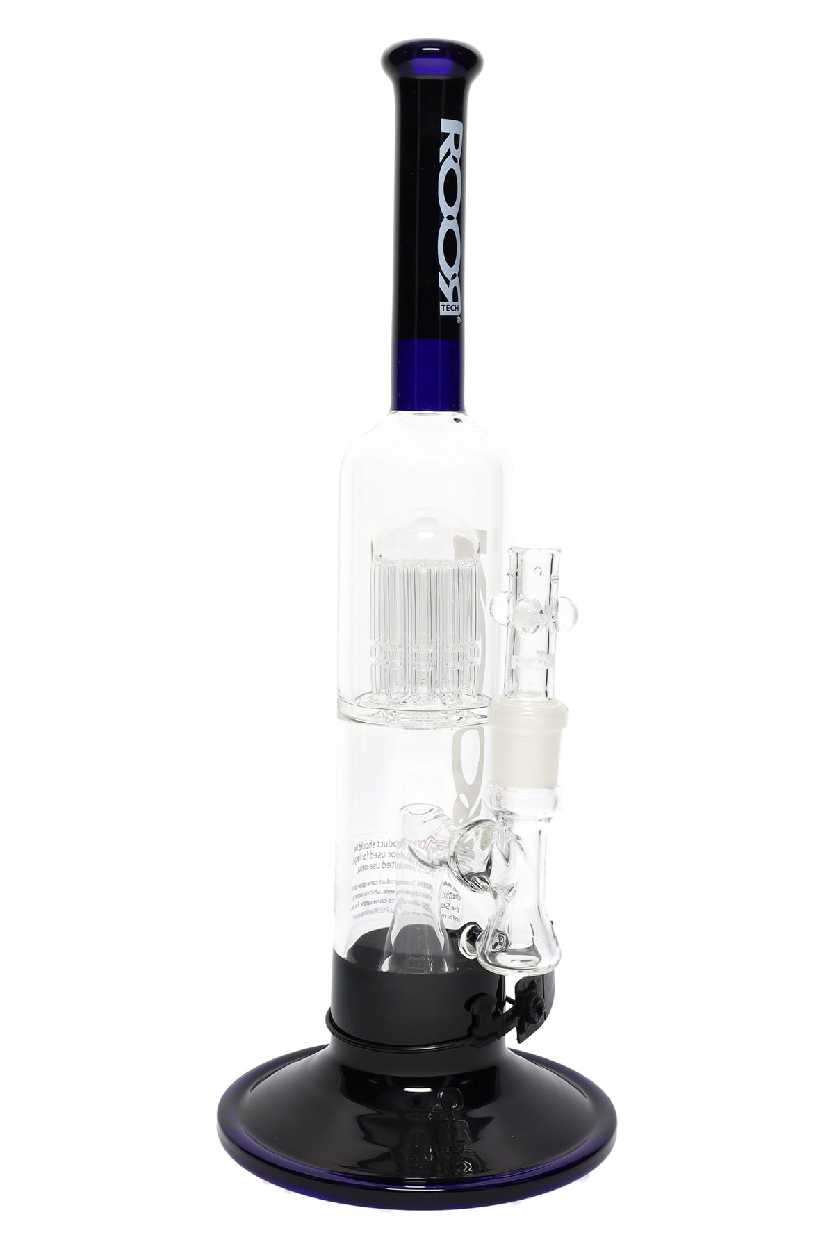 ROOR Tech 14″ Multicolor Straight Shooter – Tree-to-Showerhead Perc (Glass-on-Glass)