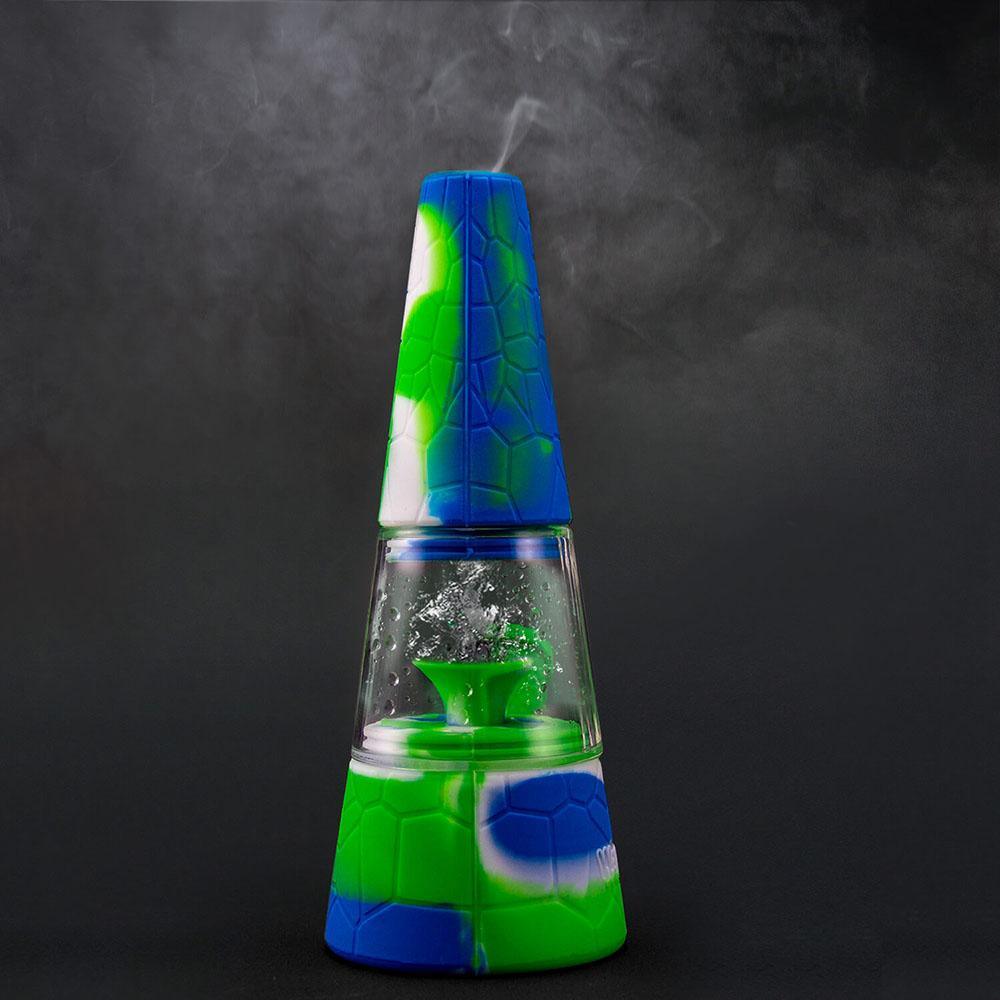 Fountain Silicone and Glass Bong