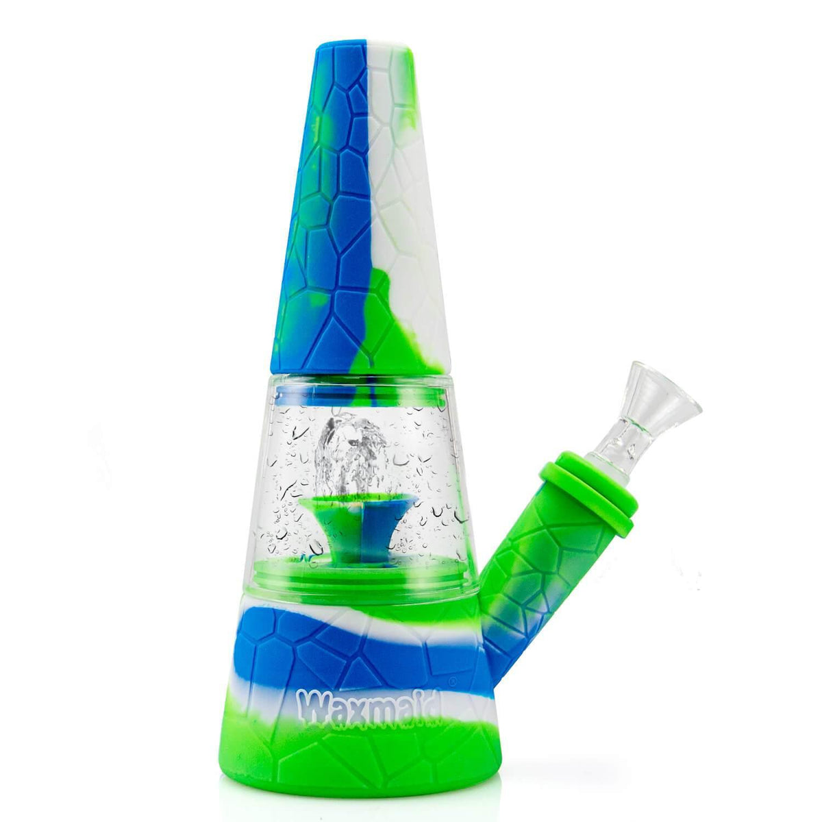 Fountain Silicone and Glass Bong