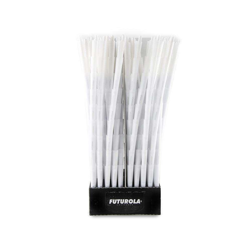 Futurola Cones - 1 1/4 - Classic White - Non-Printed Tip - 900ct
