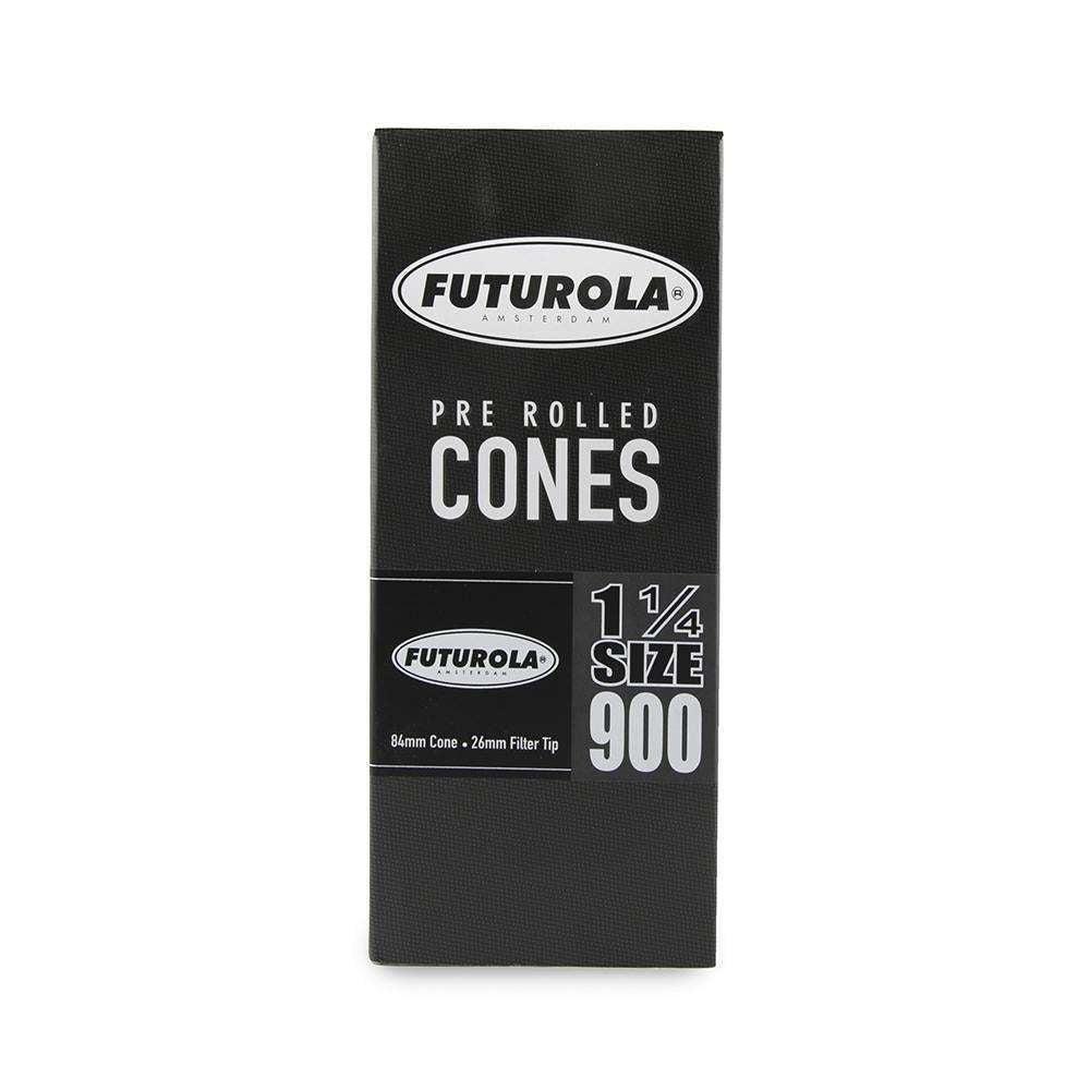 Futurola Cones - 1 1/4 - Classic White - Non-Printed Tip - 900ct