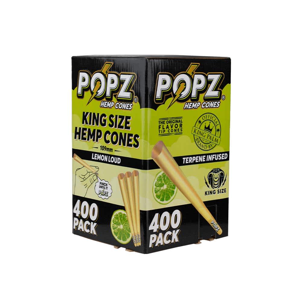 POPZ Hemp Cones King Size Bulk 400ct Box