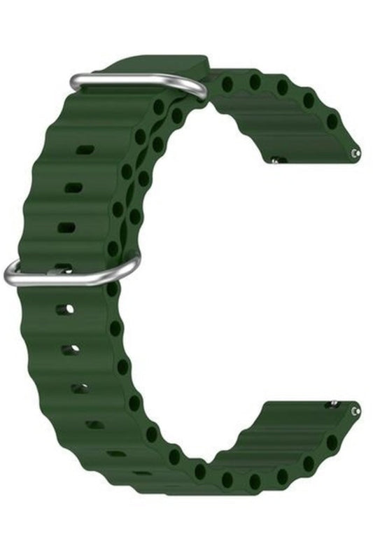 Fossil Sport Smartwatch 43mm Compatible Strap Ocean Silicone 22mm