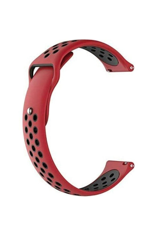 Garmin D2 Air X10 Strap with Holes, Dual-Color Silicone, Red