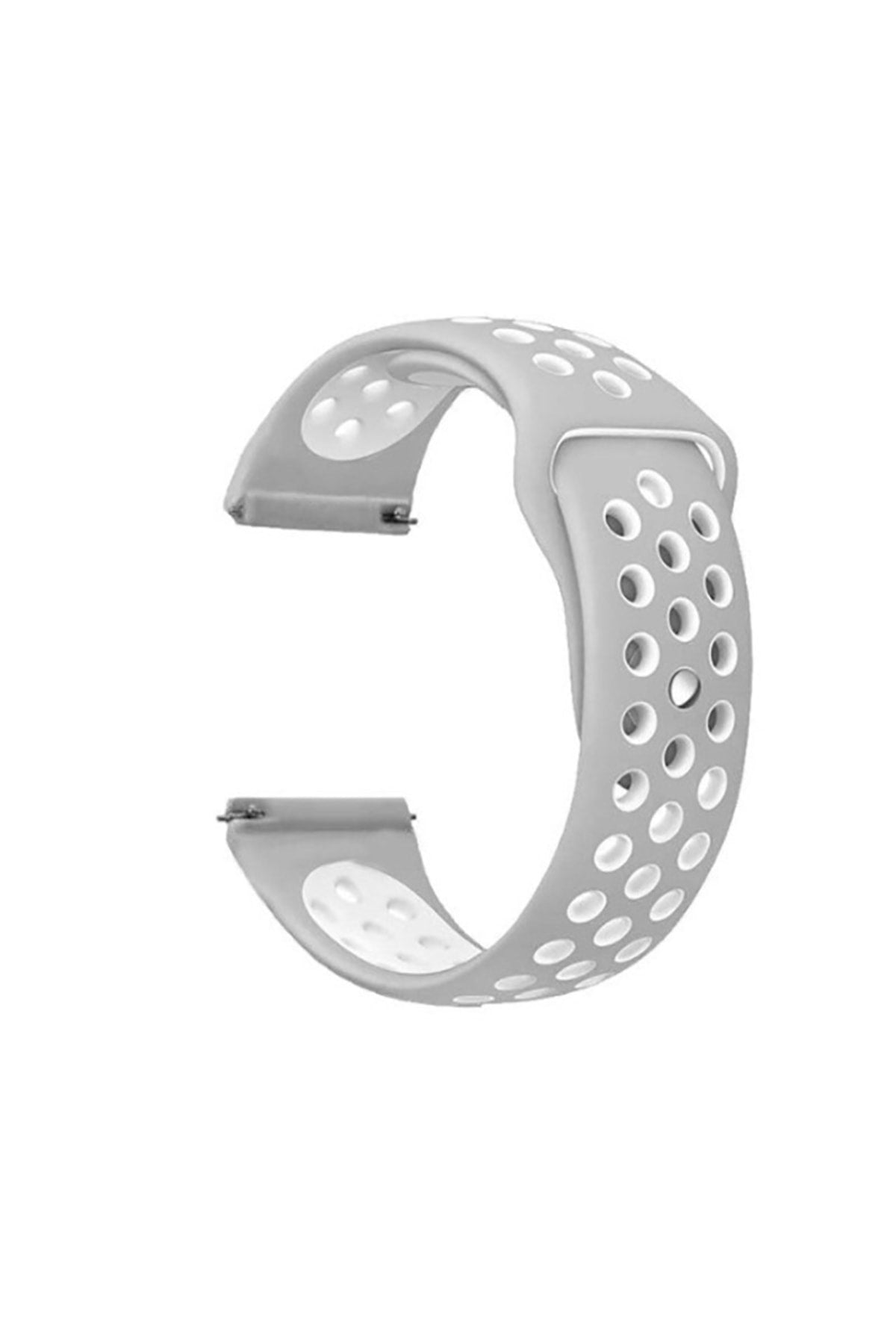 Fossil Gen 5 FTW4024 44mm Strap with Holes, Dual Color Silicone, Dark Gray