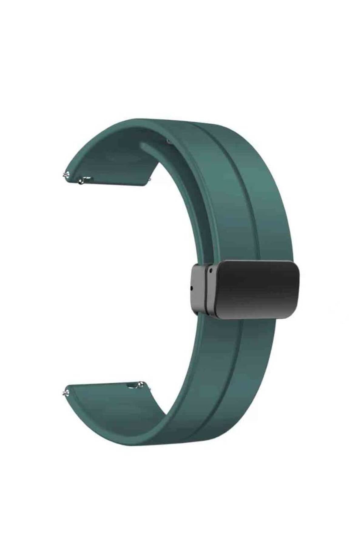 Amazfit Retro Neo Magnetic Silicone Strap 20mm KRD84 Dark Green