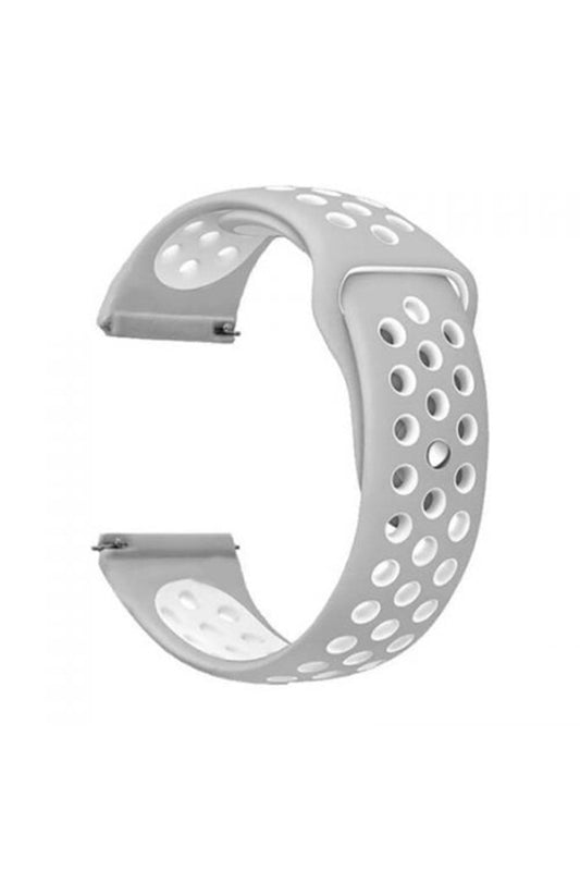 Inteya Hiwatch Compatible Strap with Holes, Dual Color Silicone, Dark Gray