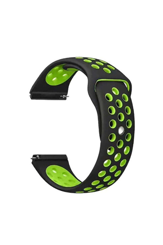 Realme Techlife Watch S100 Strap with Holes, Dual Color Silicone, Green