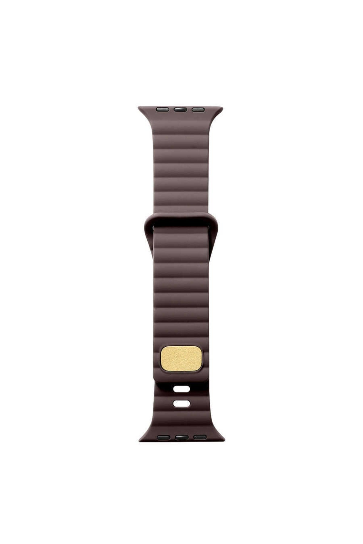 Apple Watch Ultra Silicone Band with Metal Buckle, Adjustable, KRD73, Red