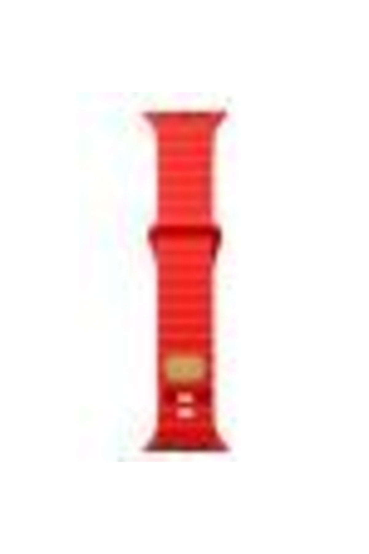 Apple Watch Ultra Silicone Band with Metal Buckle, Adjustable, KRD73, Red