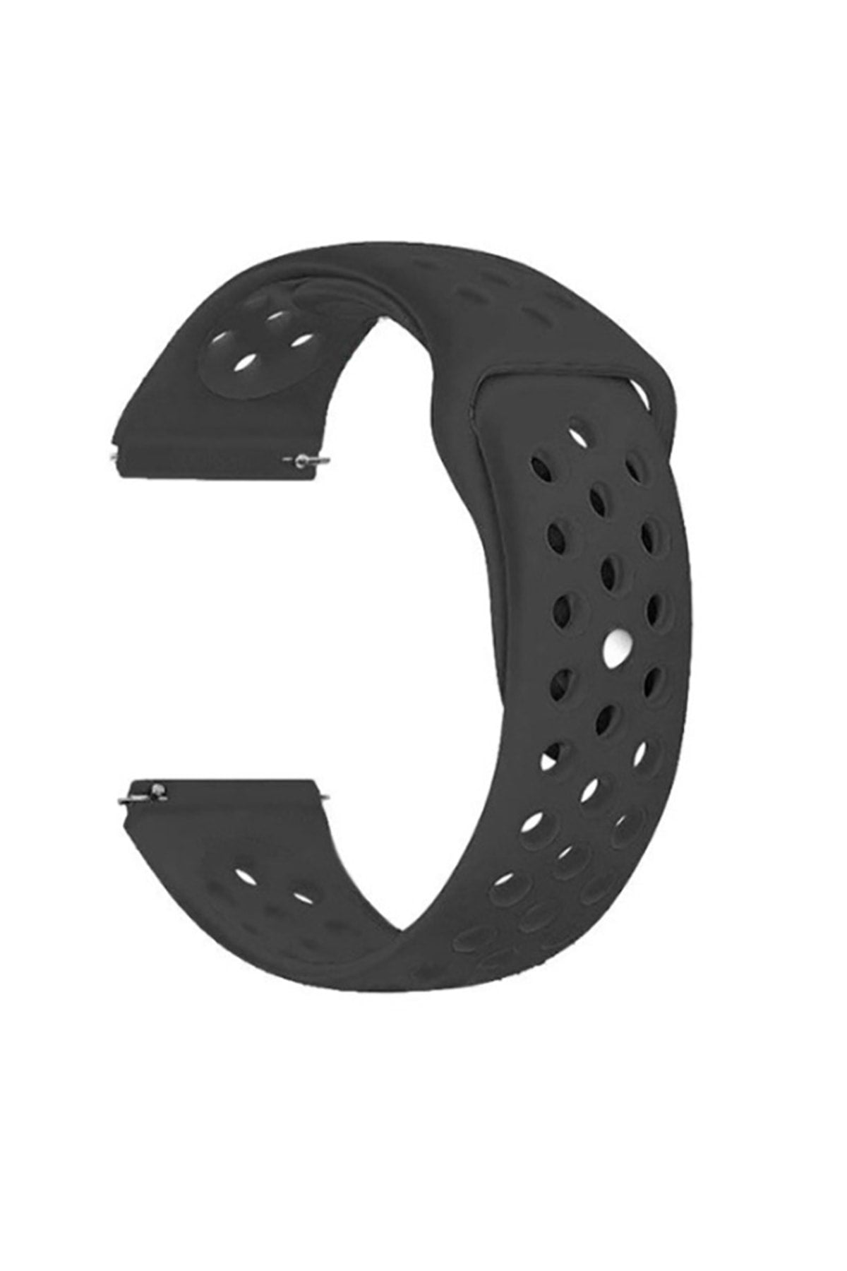 Huawei Watch 3 Pro Classic Strap with Perforated Dual-Color Silicone, Black