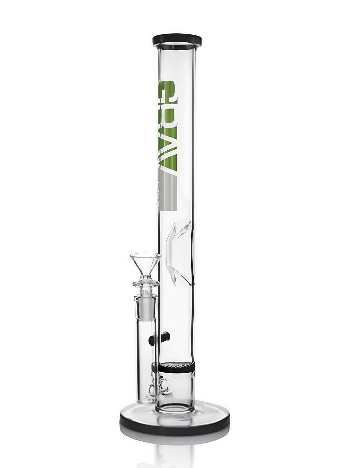 GRAV Honeycomb Perc Straight Tube W/ Geometric Ice Pinch 16''