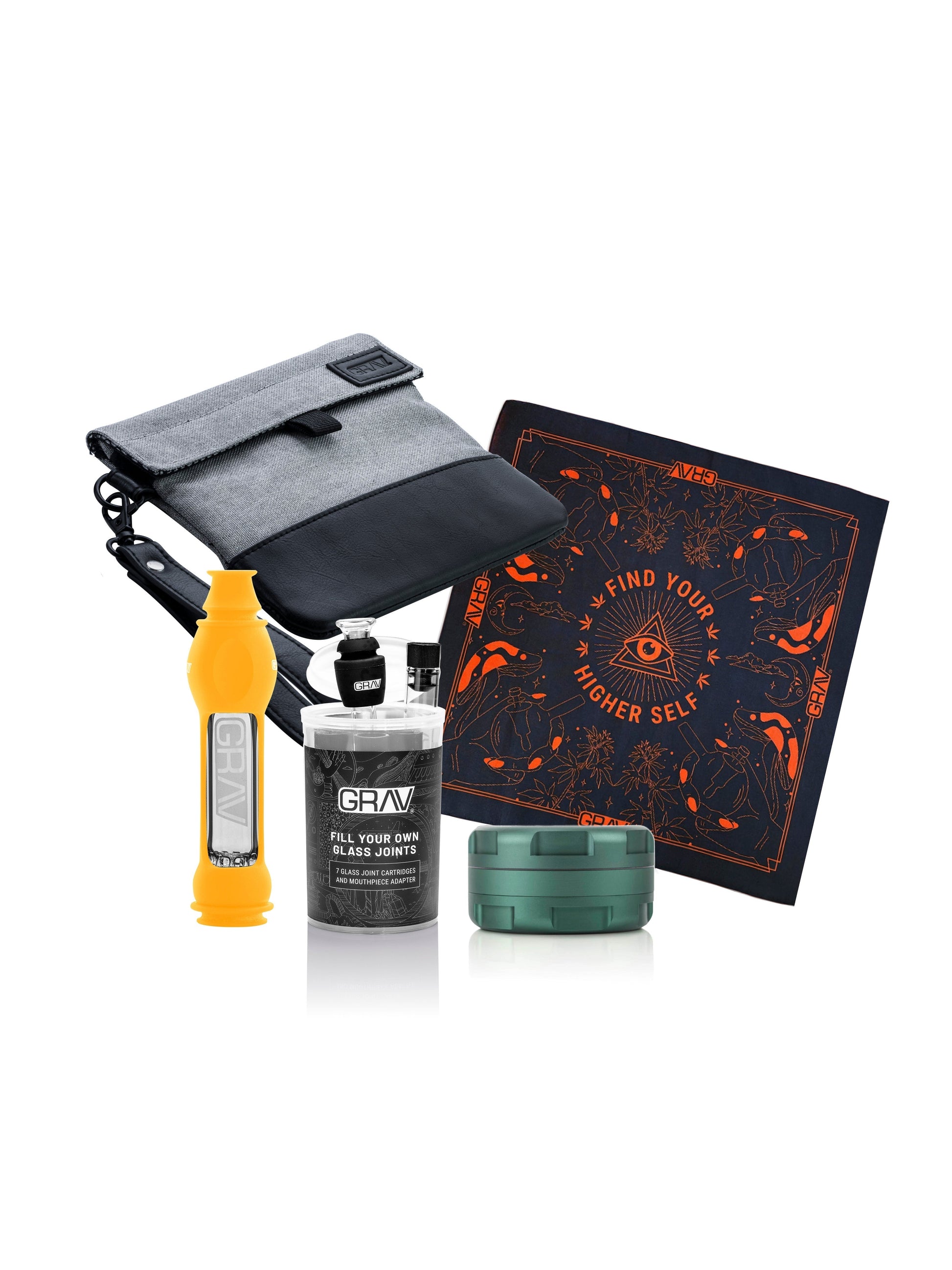 GRAV Traveler's Smoke Kit: On-the-Go Bundle with Octotaster, Grinder & More