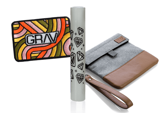 GRAV Festival Essentials Bundle 2023: Whimsical Taster, Smell Proof Pouch & Logo Patch