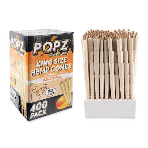 POPZ Hemp Cones King Size Bulk 400ct Box