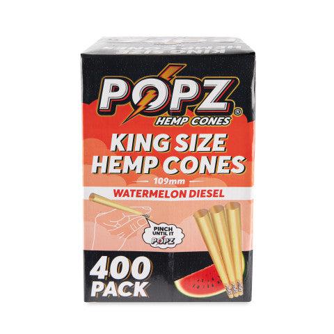 POPZ Hemp Cones King Size Bulk 400ct Box