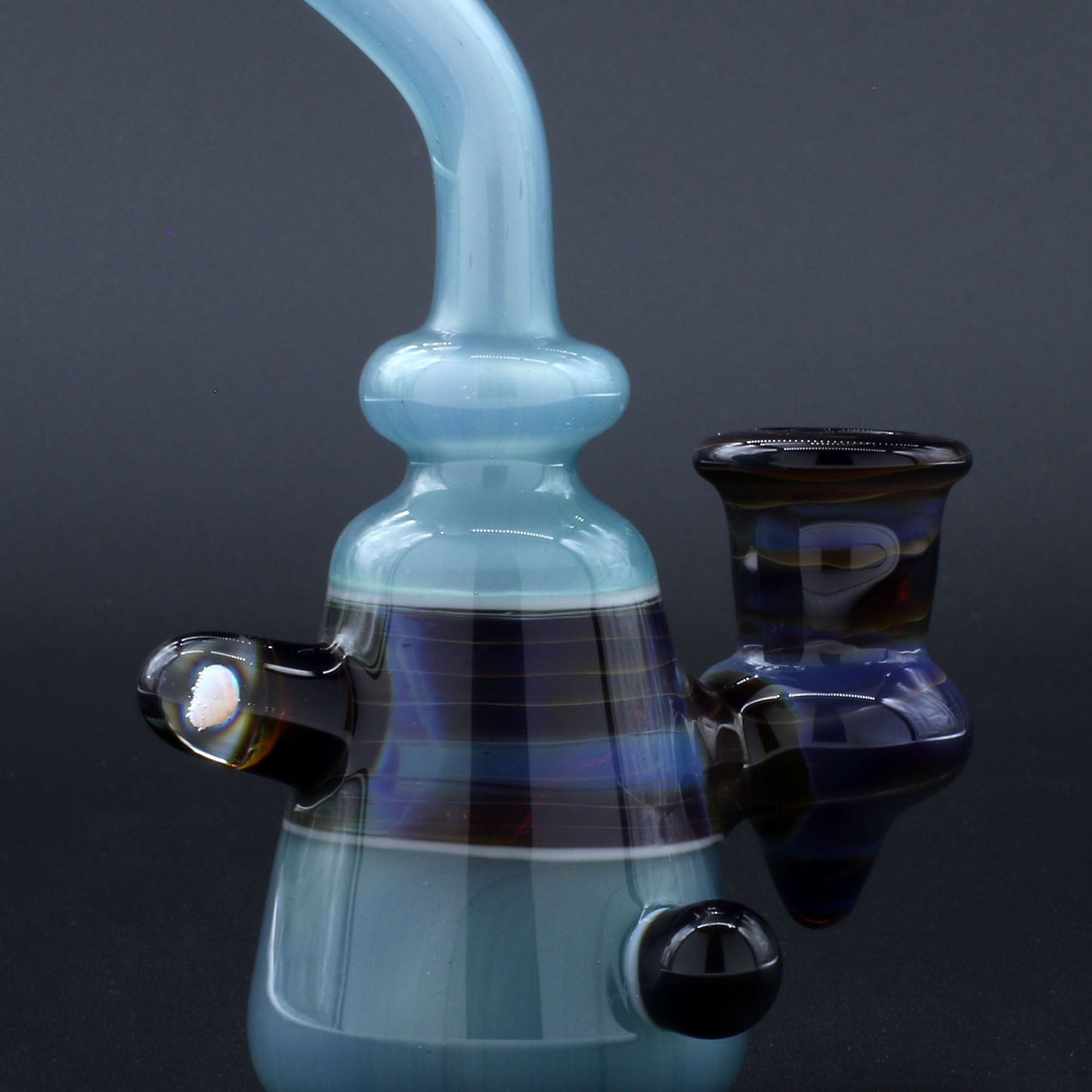 Clayball Glass "Opal Nebula" Heady Sherlock Dab Rig