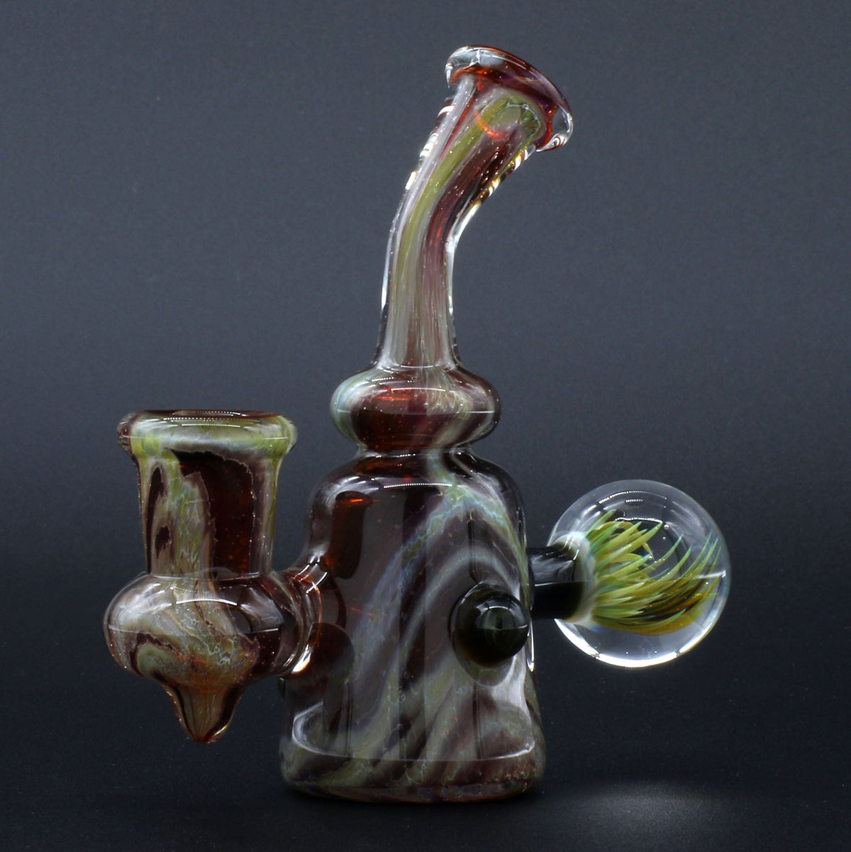 Clayball Glass "Blood Moon" Heady Sherlock Dab Rig