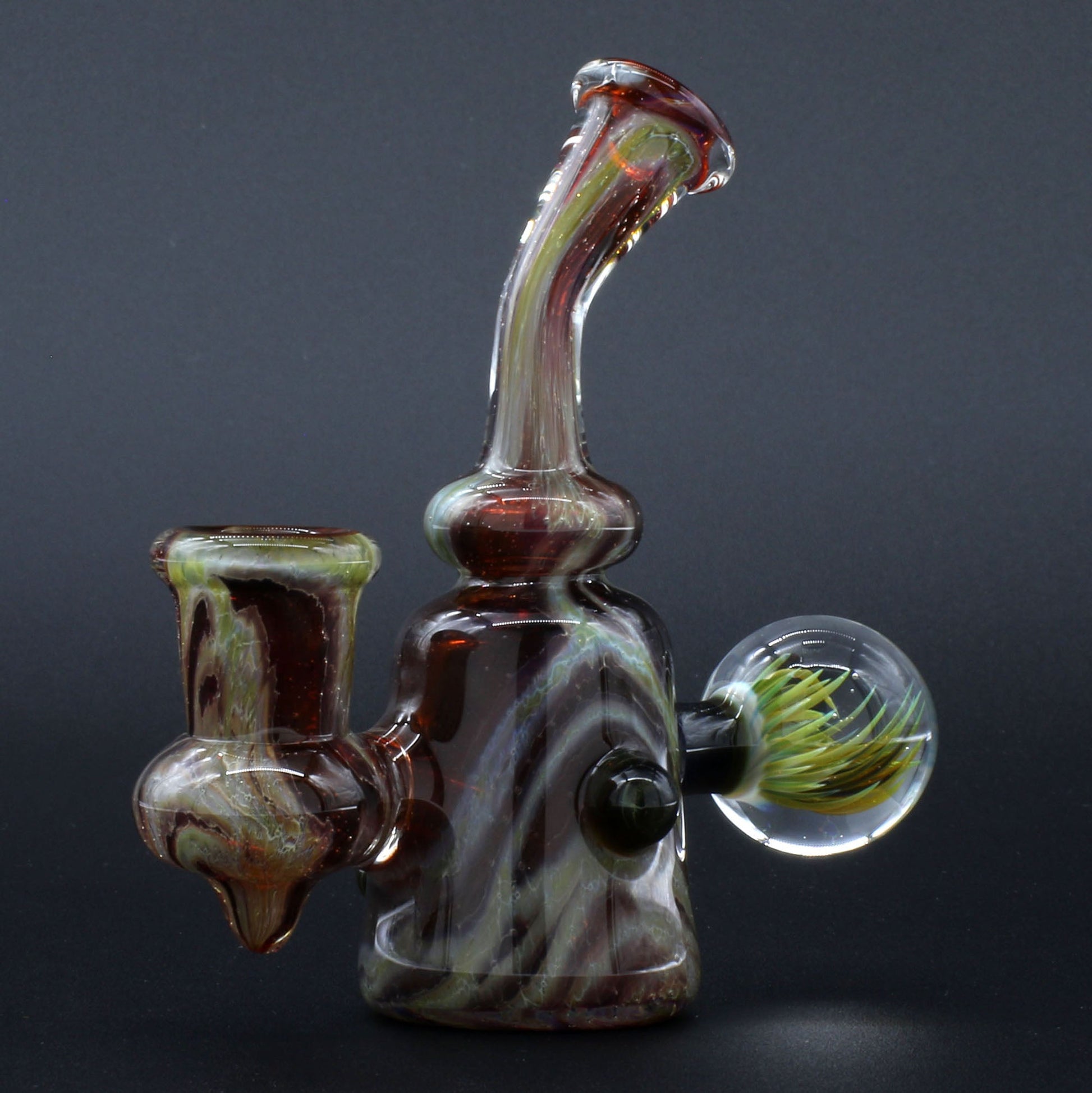 Clayball Glass "Blood Moon" Heady Sherlock Dab Rig